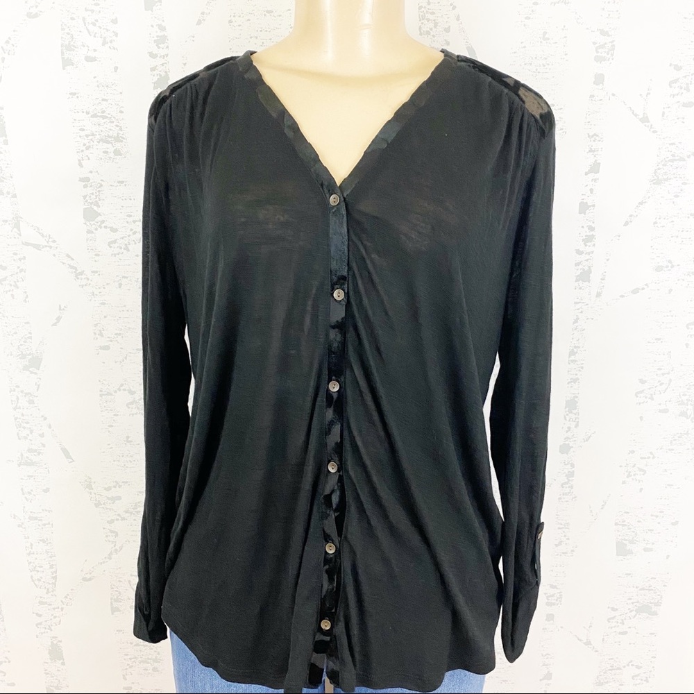 🌟 Lucky Brand Burn Out Top size Medium